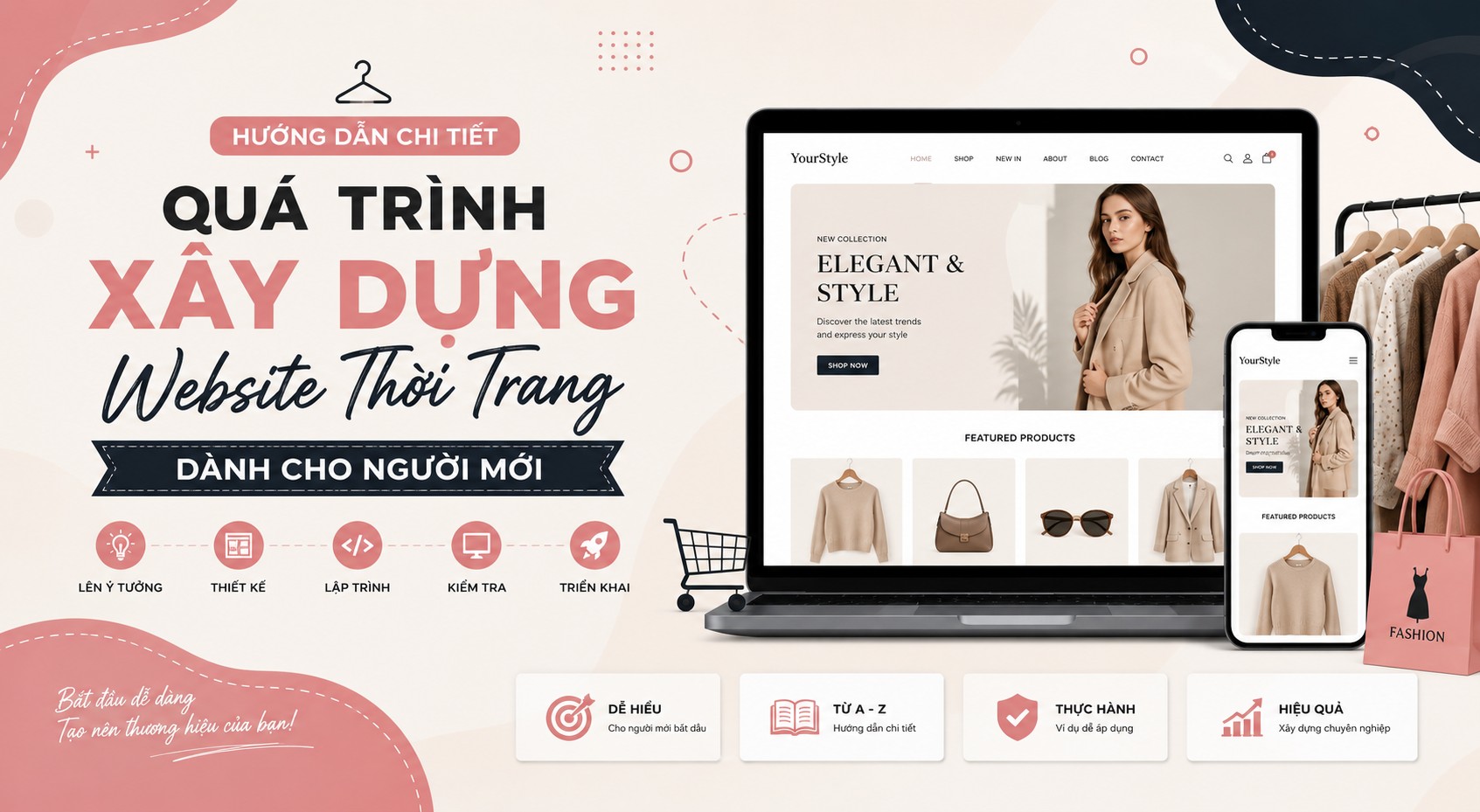 Quá trình xây dựng website thời trang dành cho người mới