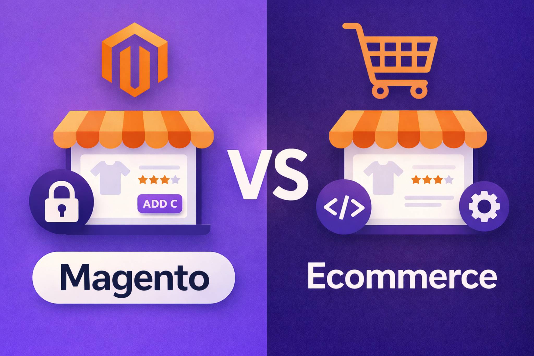 Sự khác biệt giữa Magento và Ecommerce về các tính năng