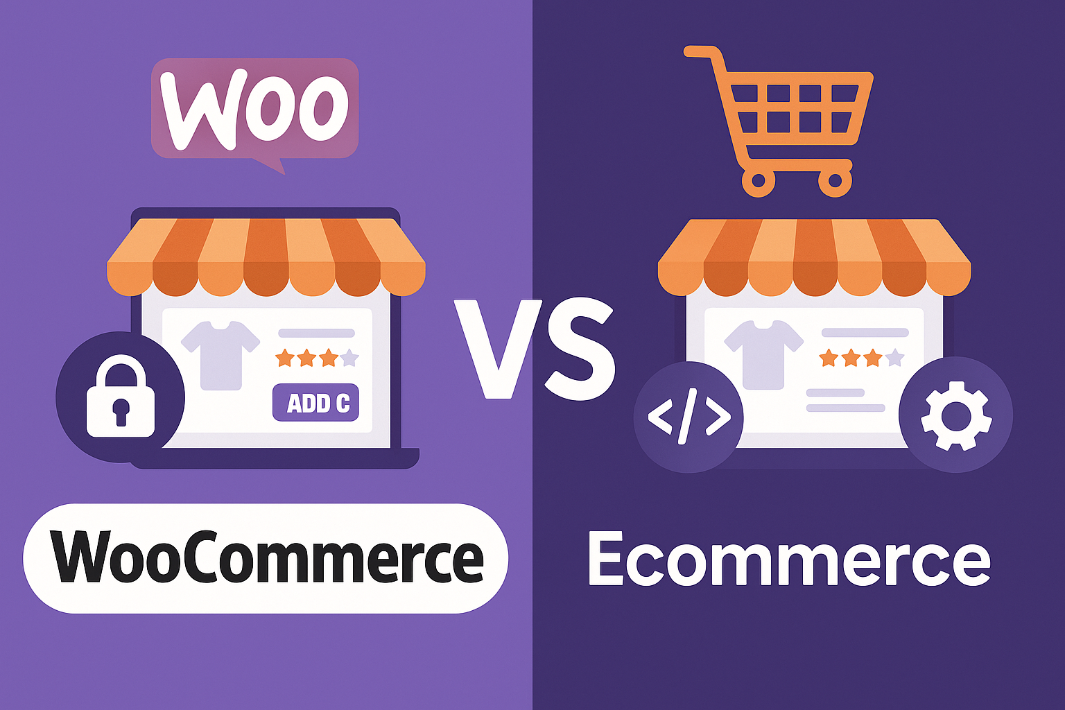 Sự khác biệt giữa Woocomerce và Ecommerce về các tính năng